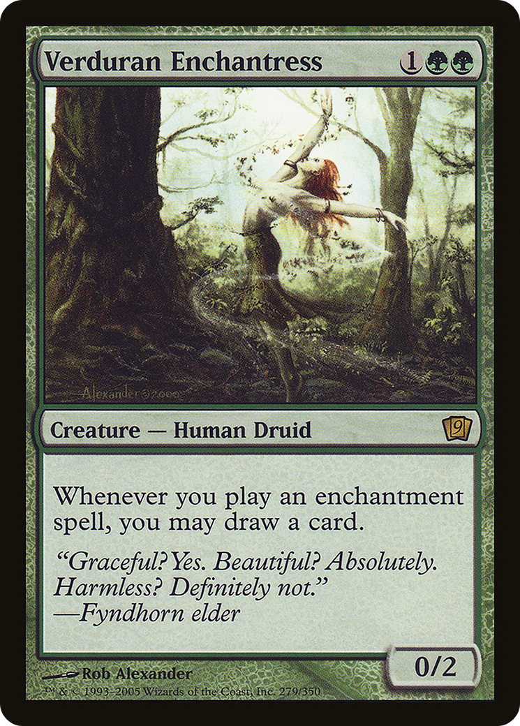 Verduran Enchantress (9ED-279★) - 9th Edition Foil