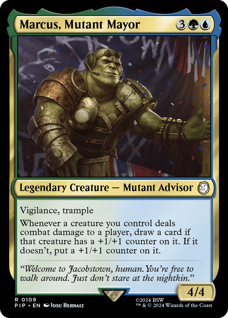 Marcus, Mutant Mayor (PIP-109) - Fallout Foil