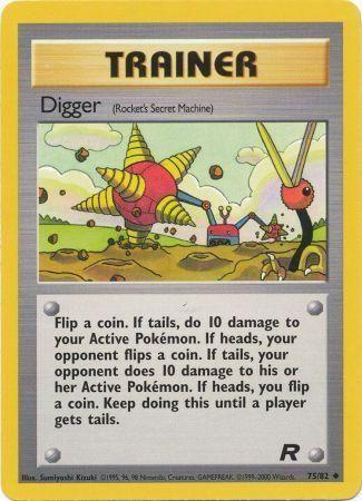 Digger (Rocket's Secret Machine) 075/82  - Unlimited Team Rocket - Uncommon