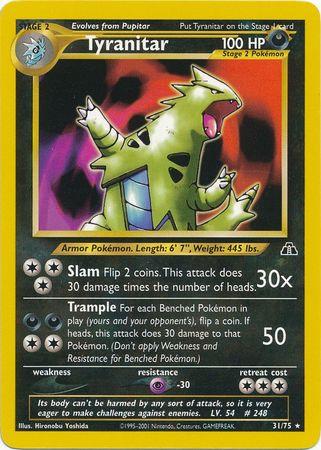 Tyranitar (31) 031/75  - Unlimited Neo Discovery - Rare