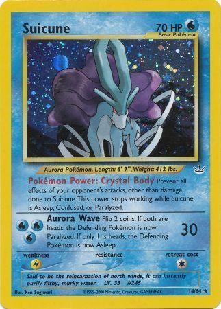 Suicune (14) 014  - Unlimited Holofoil Neo Revelation - Holo Rare