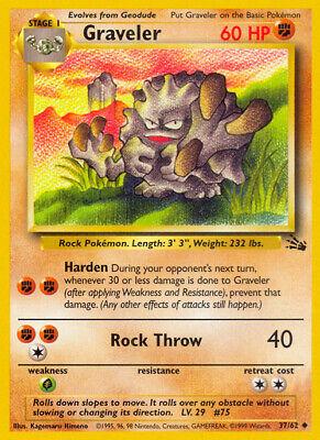 Graveler 037/62  - Unlimited Fossil - Uncommon