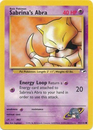 Sabrina's Abra 091/132  - Unlimited Gym Heroes - Common