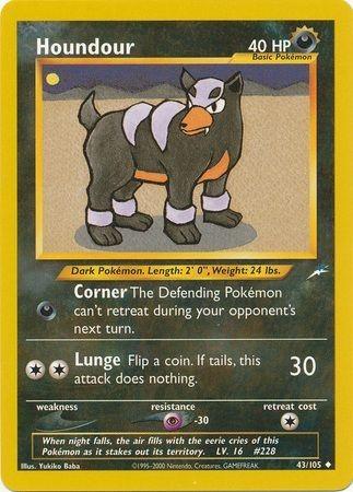 Houndour 043/105  - Unlimited Neo Destiny - Uncommon