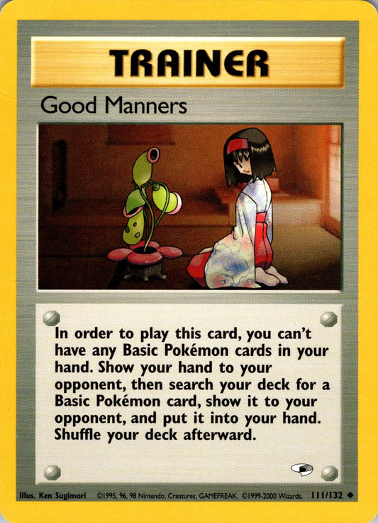 Good Manners 111/132  - Unlimited Gym Heroes - Uncommon