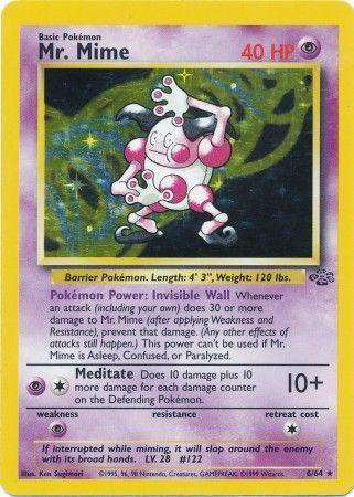 Mr. Mime (6) 006/64  - Unlimited Holofoil Jungle - Holo Rare