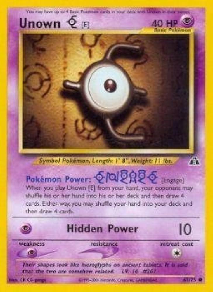 Unown [E] 067/75  - Unlimited Neo Discovery - Common