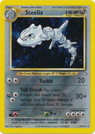 Steelix 015/111  - Unlimited Holofoil Neo Genesis - Holo Rare