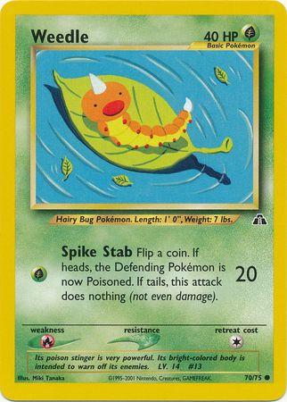 Weedle 070/75  - Unlimited Neo Discovery - Common