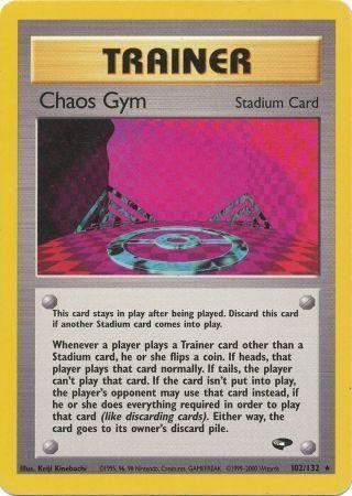 Chaos Gym 102/132  - Unlimited Gym Challenge - Rare