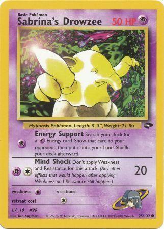 Sabrina's Drowzee 095/132  - Unlimited Gym Challenge - Common