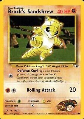 Brock's Sandshrew (71) 071/132  - Unlimited Gym Heroes - Common