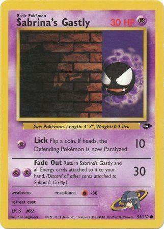 Sabrina's Gastly (96) 096/132  - Unlimited Gym Challenge - Common