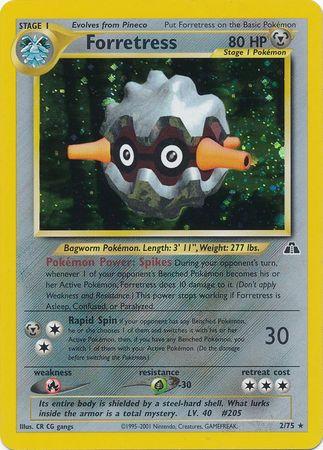 Forretress (2) 002/75  - Unlimited Holofoil Neo Discovery - Holo Rare