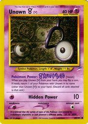Unown [V] 089/105  - Unlimited Neo Destiny - Common