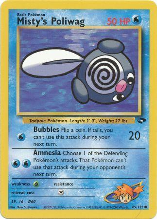 Misty's Poliwag 089/132  - Unlimited Gym Challenge - Common