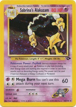 Sabrina's Alakazam 016/132  - Unlimited Holofoil Gym Challenge - Holo Rare