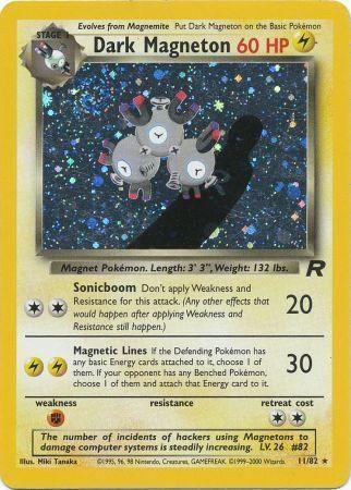Dark Magneton (11) 011/82  - Unlimited Holofoil Team Rocket - Holo Rare