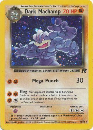 Dark Machamp (10) 010/82  - Unlimited Holofoil Team Rocket - Holo Rare