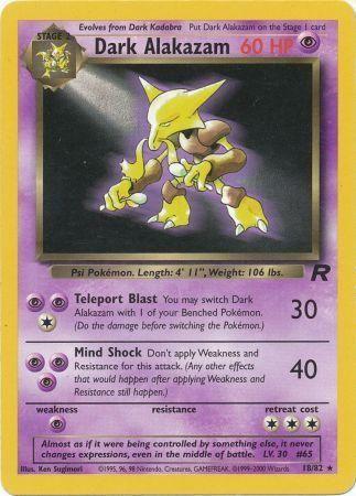 Dark Alakazam (18) 018/82  - Unlimited Team Rocket - Rare