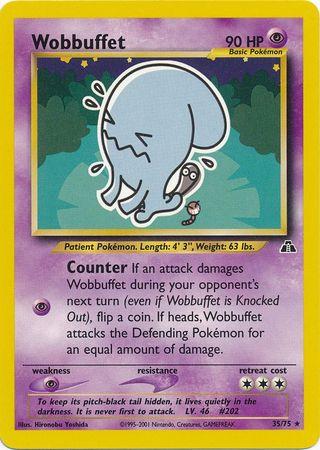 Wobbuffet (35) 035/75  - Unlimited Neo Discovery - Rare