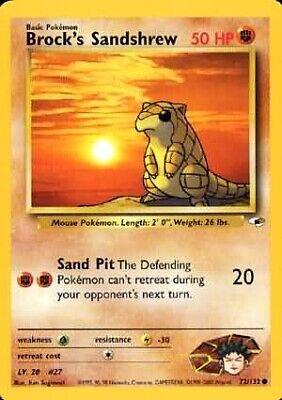 Brock's Sandshrew (72) 072/132  - Unlimited Gym Heroes - Common