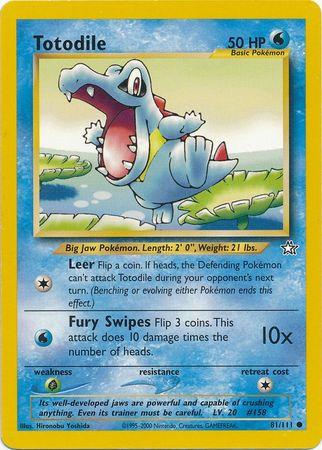 Totodile (81) 081/111  - Unlimited Neo Genesis - Common