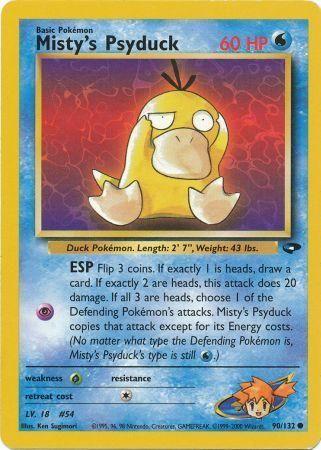 Misty's Psyduck 090/132  - Unlimited Gym Challenge - Common