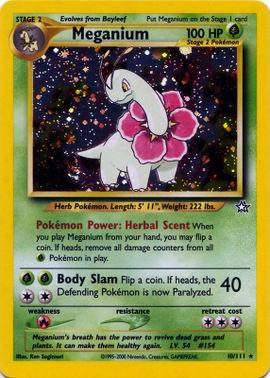 Meganium (10) 010/111  - Unlimited Holofoil Neo Genesis - Holo Rare