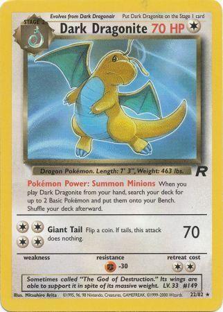 Dark Dragonite (22) 022/82  - Unlimited Team Rocket - Rare