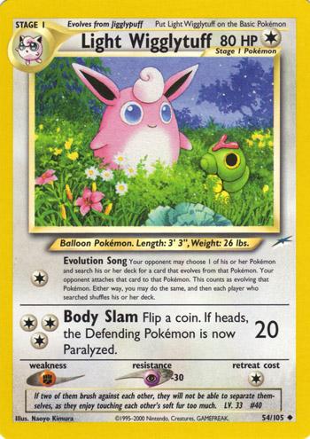 Light Wigglytuff 054/105  - Unlimited Neo Destiny - Uncommon