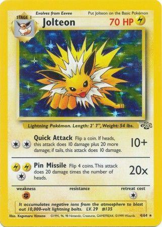 Jolteon (4) 004/64  - Unlimited Holofoil Jungle - Holo Rare
