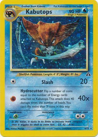 Kabutops (6) 006/75  - Unlimited Holofoil Neo Discovery - Holo Rare