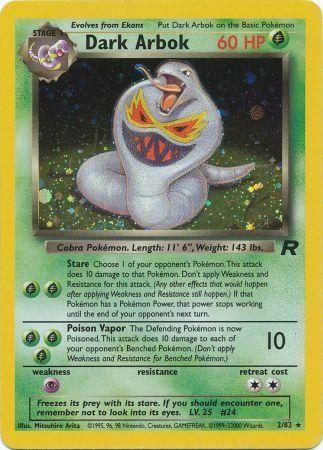 Dark Arbok (2) 002/82  - Unlimited Holofoil Team Rocket - Holo Rare
