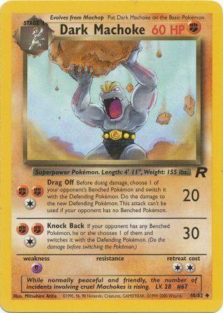 Dark Machoke 040/82  - Unlimited Team Rocket - Uncommon