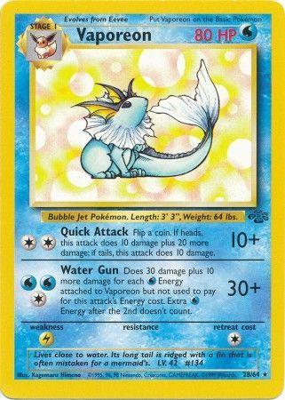 Vaporeon (28) 028/64  - Unlimited Jungle - Rare
