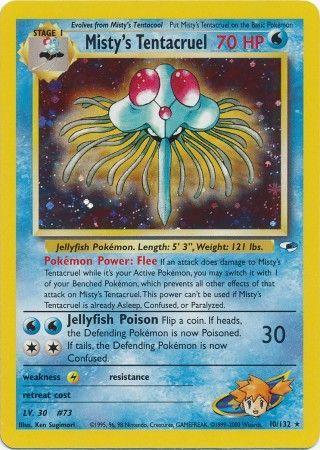 Misty's Tentacruel 010/132  - Unlimited Holofoil Gym Heroes - Holo Rare