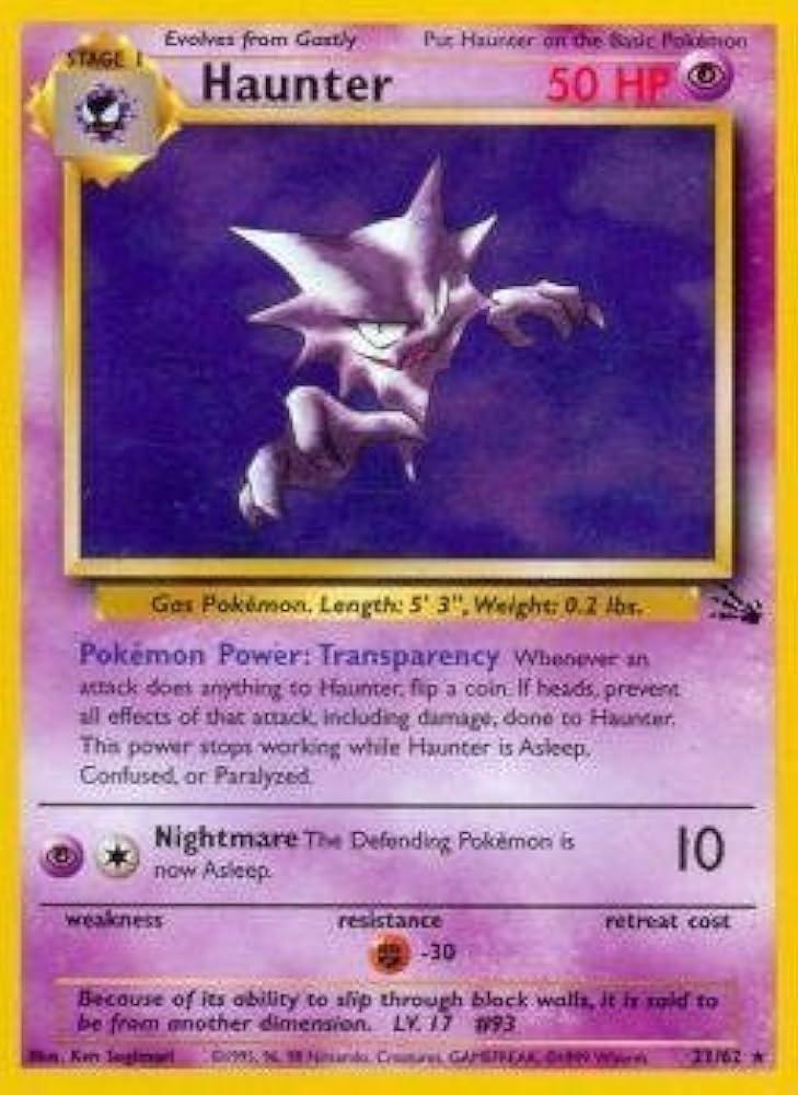 Haunter (21) 021/62  - Unlimited Fossil - Rare