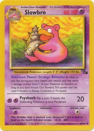Slowbro 043/62  - Unlimited Fossil - Uncommon