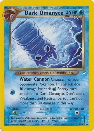 Dark Omanyte 037/105  - Unlimited Neo Destiny - Uncommon
