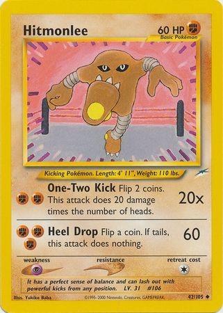 Hitmonlee 042/105  - Unlimited Neo Destiny - Uncommon