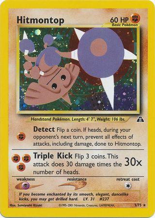 Hitmontop (3) 003/75  - Unlimited Holofoil Neo Discovery - Holo Rare