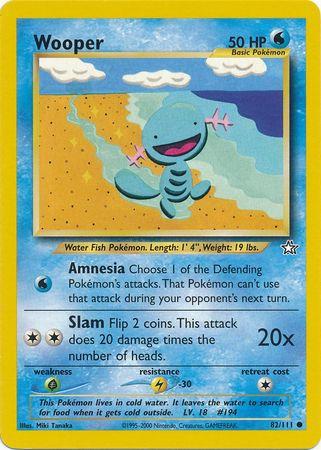 Wooper 082/111  - Unlimited Neo Genesis - Common