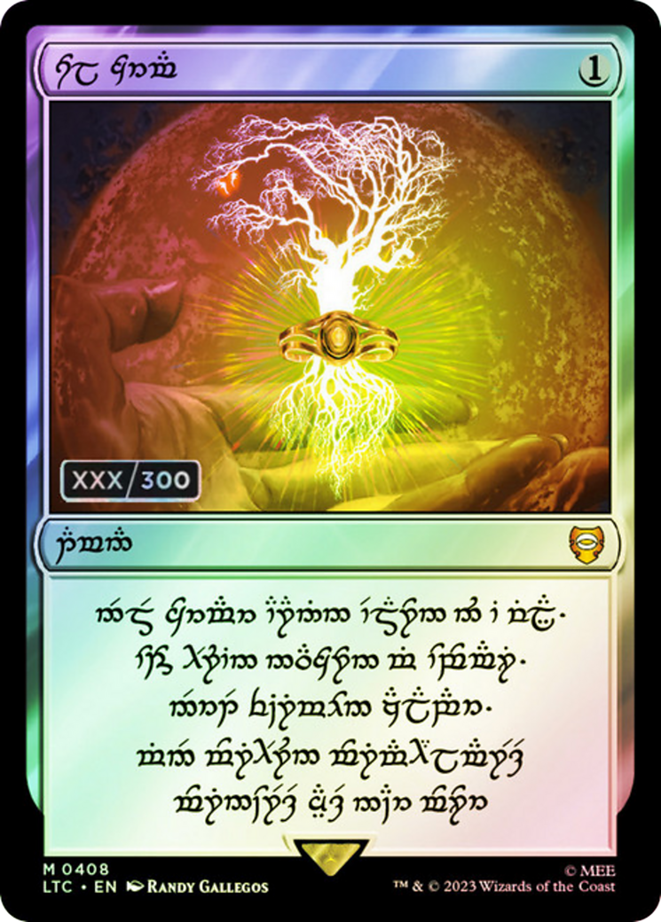 Sol Ring - Elven (0408) (Serial Numbered) (LTC-408Z) - Tales of Middle-earth Commander Foil