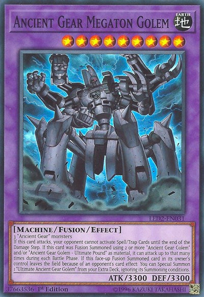 Ancient Gear Megaton Golem (LED2-EN031) [Legendary Duelists: Ancient Millennium]