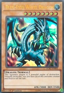 Blue-Eyes White Dragon (Version 1) (LCKC-EN001) [Legendary Collection Kaiba]