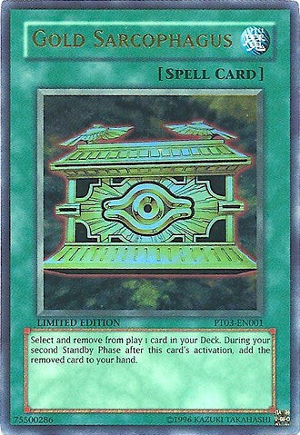 Gold Sarcophagus (PT03-EN001) [Pharaoh Tour Promos]