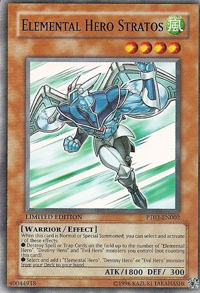 Elemental HERO Stratos (PT03-EN002) [Pharaoh Tour Promos]