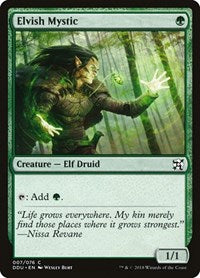 Elvish Mystic (7) [Duel Decks: Elves vs. Inventors]