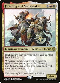 Firesong and Sunspeaker (280) [Buy-A-Box Promos]